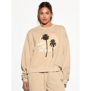 Spiritual Gangster Shady Palm La Brea Crewneck Sweatshirt Woman’s XL NWT